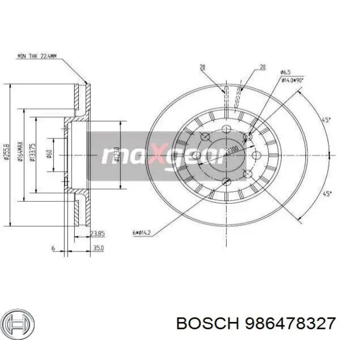 986478327 Bosch Discos