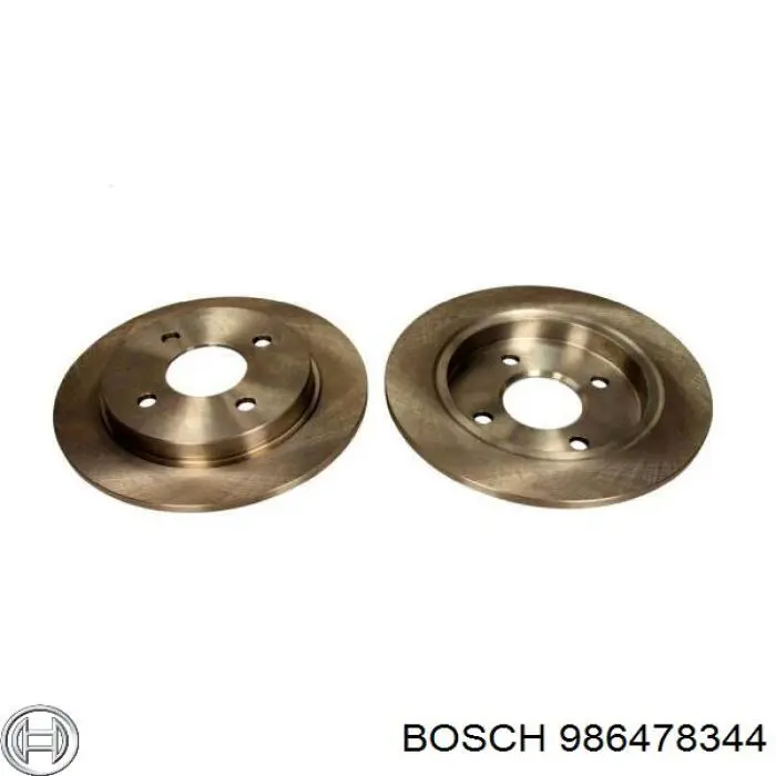 986478344 Bosch disco de freno trasero