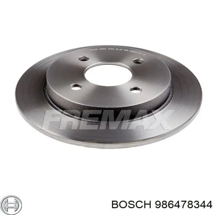 Disco de freno trasero Ford Sierra 1 GBC