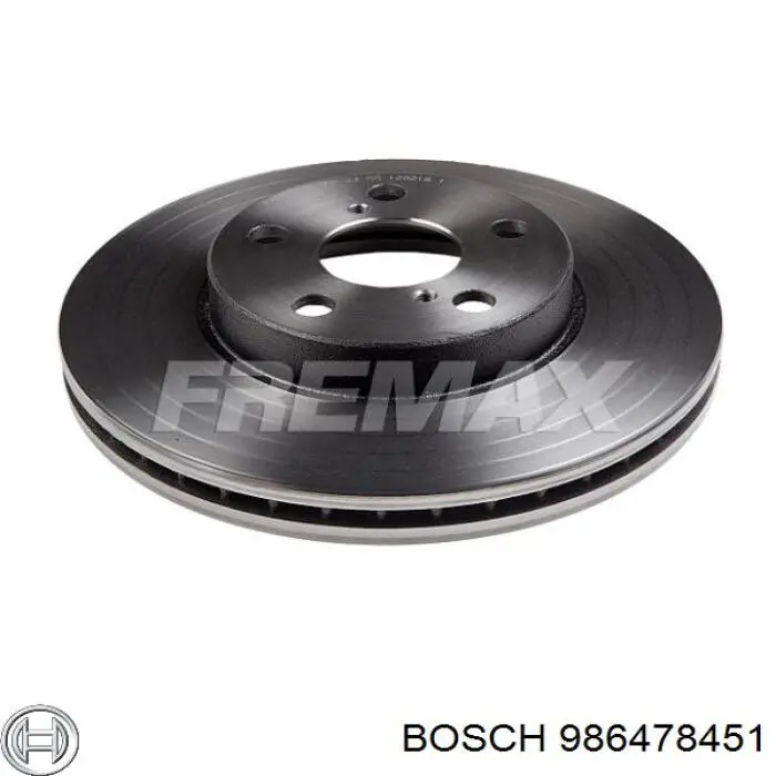 986478451 Bosch disco de freno delantero