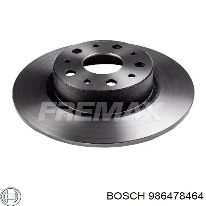 986478464 Bosch disco de freno trasero