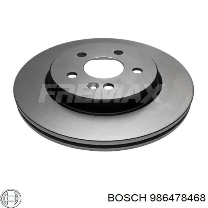 986478468 Bosch freno de disco delantero