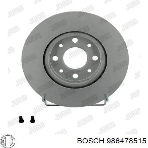 986478515 Bosch disco de freno delantero