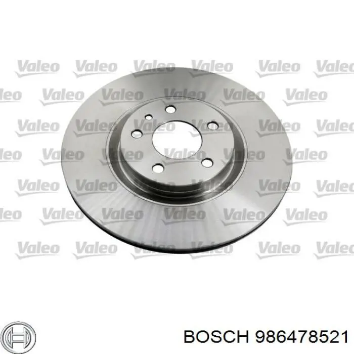 986478521 Bosch disco de freno delantero