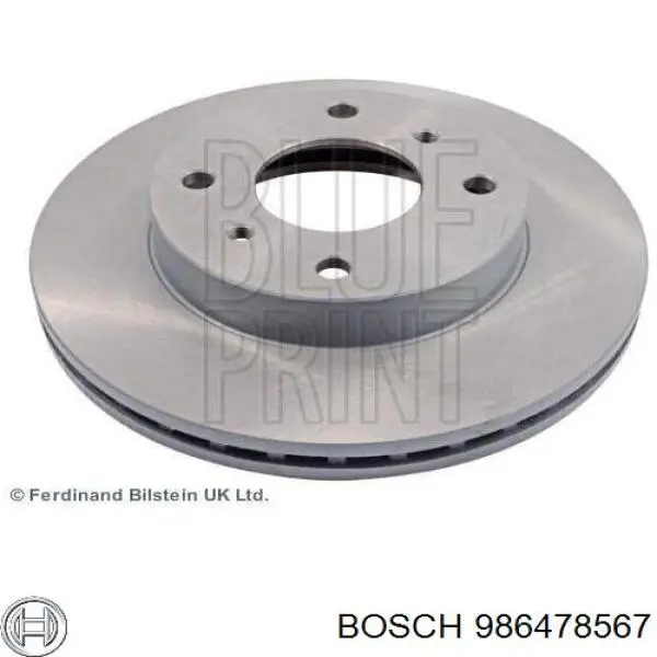 986478567 Bosch freno de disco delantero