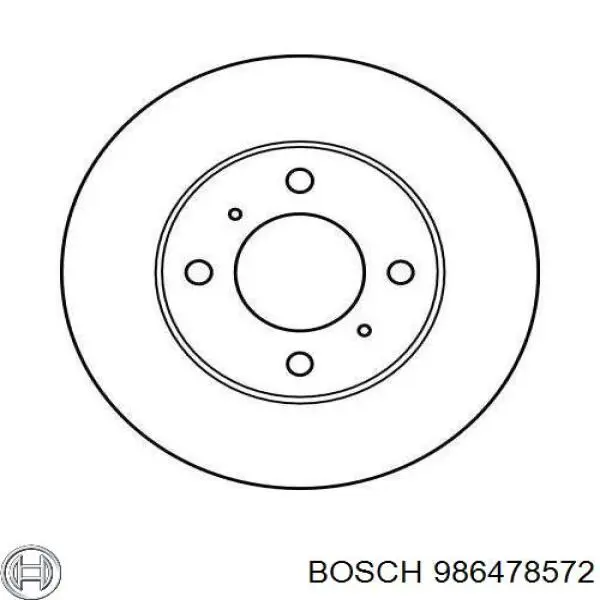 986478572 Bosch freno de disco delantero