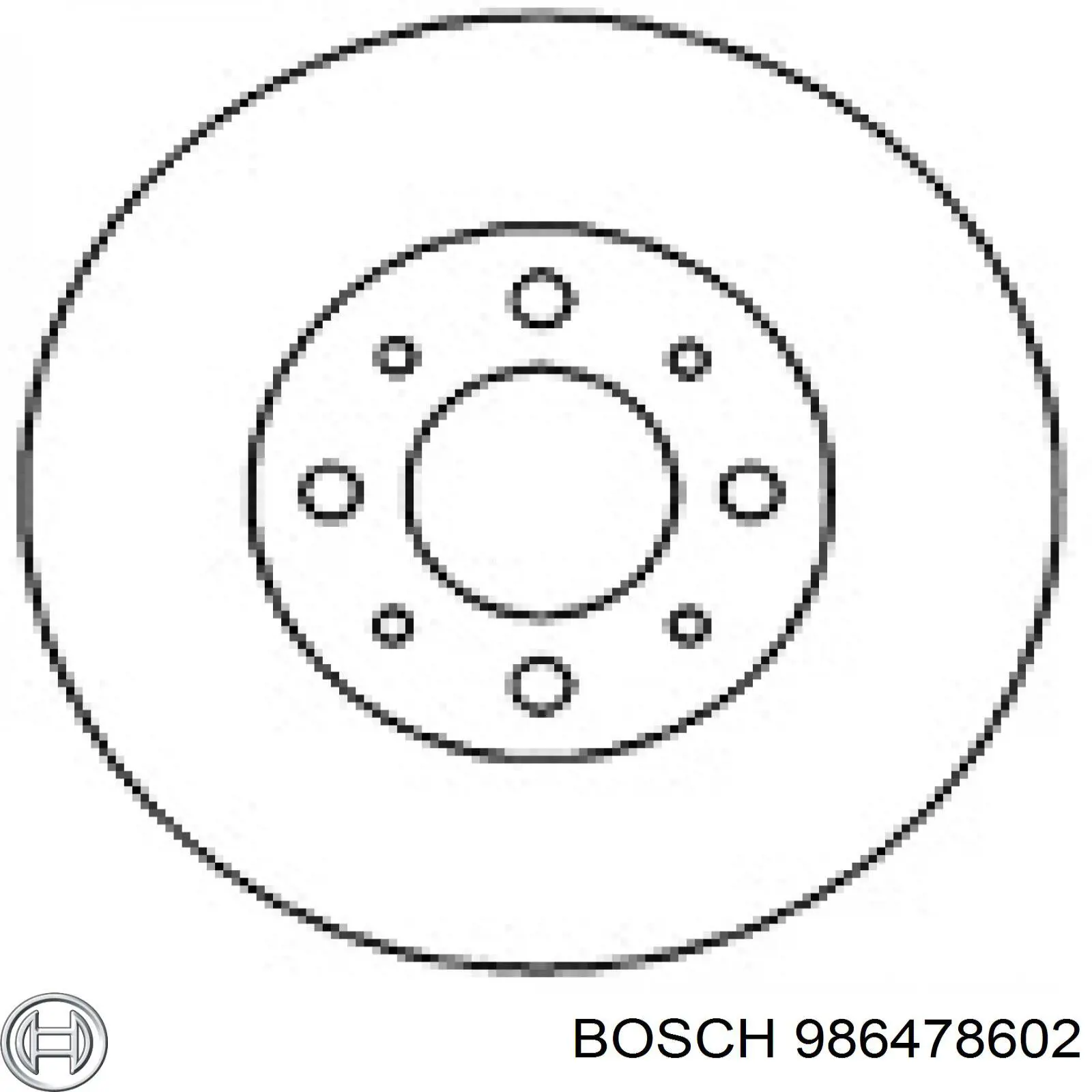 986478602 Bosch freno de disco delantero