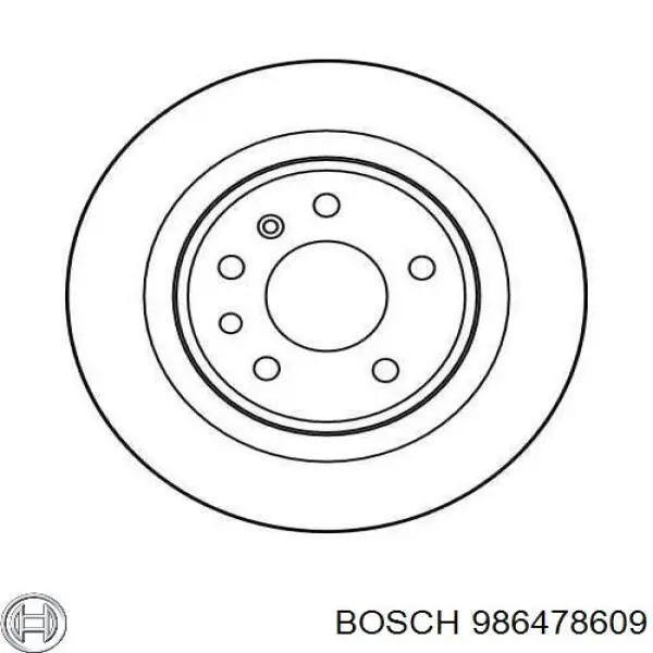 986478609 Bosch disco de freno trasero