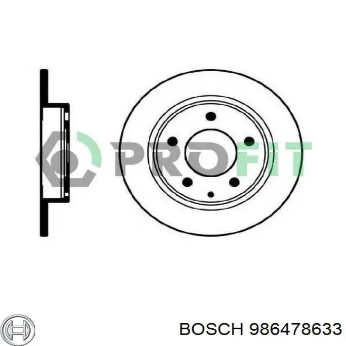 Disco de freno trasero Mazda 626 3 GD