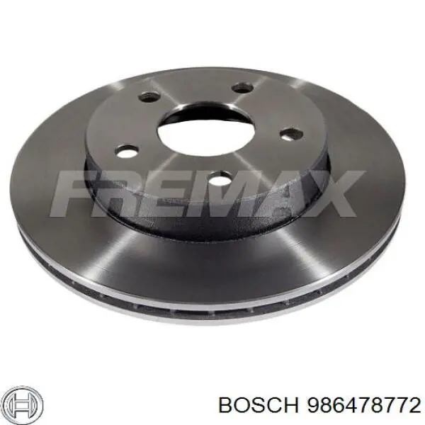 986478772 Bosch freno de disco delantero