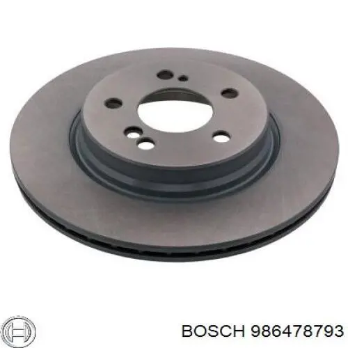 986478793 Bosch disco de freno trasero