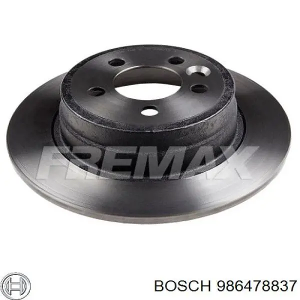 986478837 Bosch disco de freno trasero