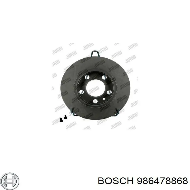 Disco de freno trasero 986478868 Bosch