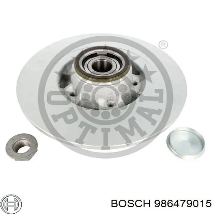 986479015 Bosch disco de freno trasero