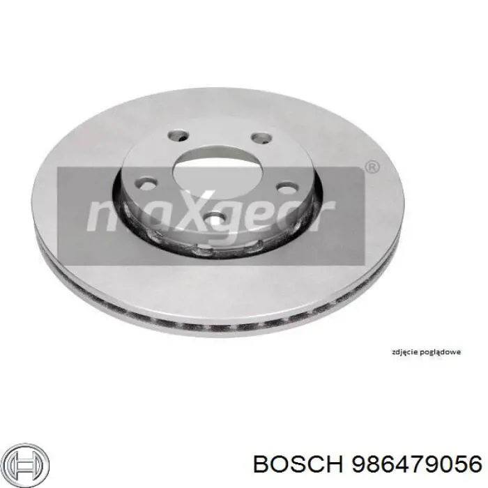 986479056 Bosch disco de freno trasero