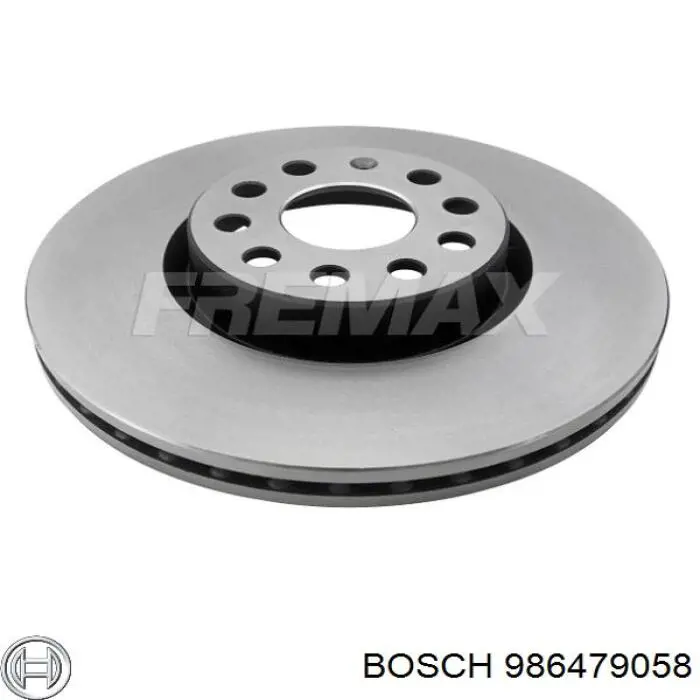 986479058 Bosch disco de freno delantero