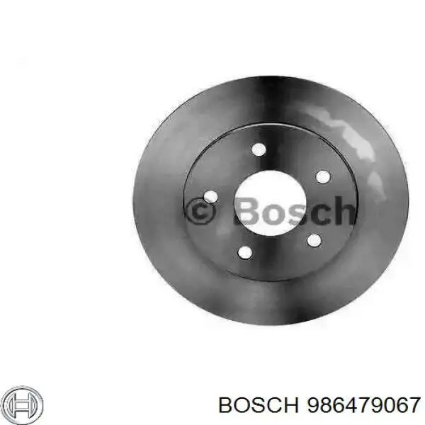 986479067 Bosch disco de freno trasero