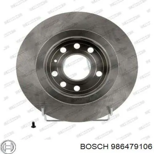 986479106 Bosch disco de freno trasero