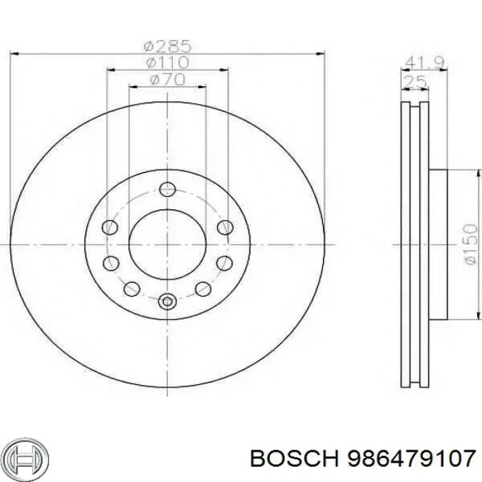 Frenos delanteros Bosch 986479107 precio, desde 40,25 EUR