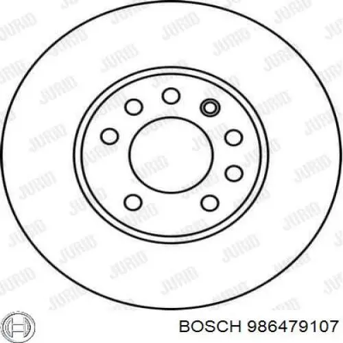 Comprar 986479107 Bosch Freno de disco delantero