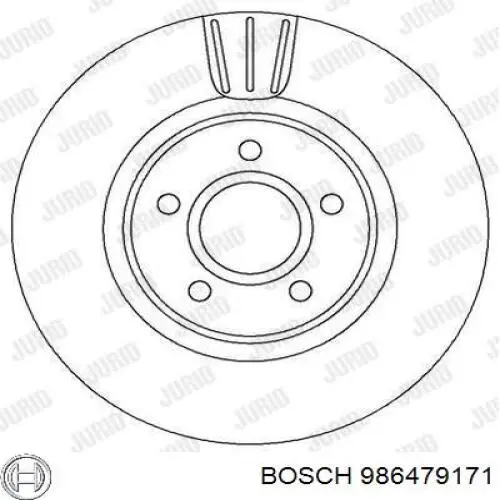 Disco de freno 986479171 Bosch