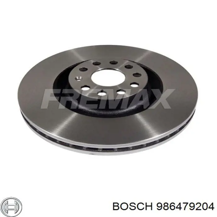 986479204 Bosch disco de freno delantero
