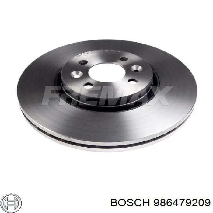 986479209 Bosch disco de freno delantero