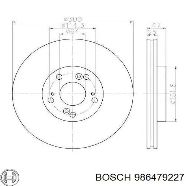 Frenos delanteros Bosch 986479227 precio, desde 42,15 EUR