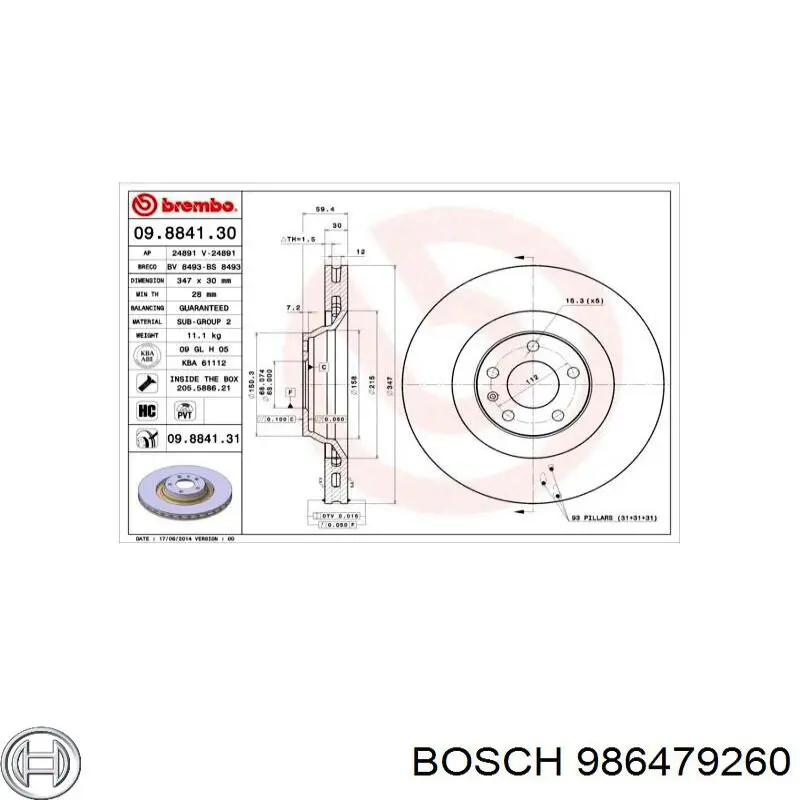 986479260 Bosch