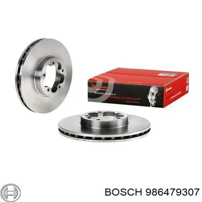 986479307 Bosch disco de freno delantero