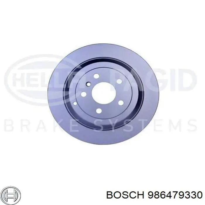 986479330 Bosch disco de freno trasero