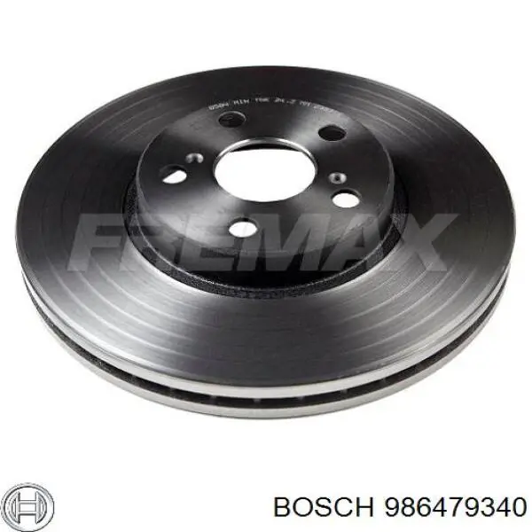 986479340 Bosch disco de freno delantero