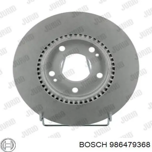 986479368 Bosch disco de freno delantero