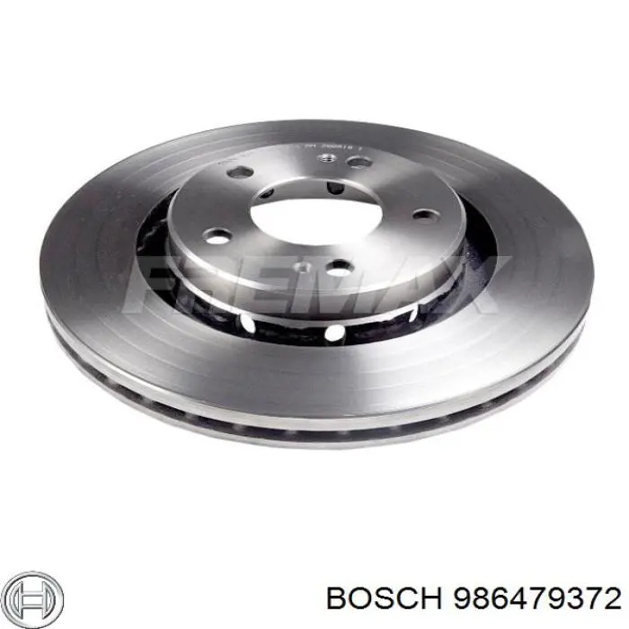 Disco de freno 986479372 Bosch