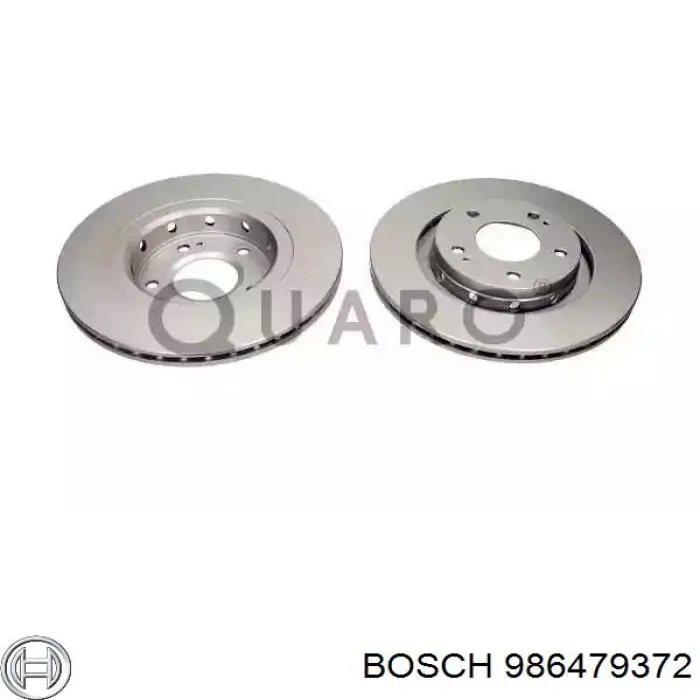 Comprar 986479372 Bosch Freno de disco delantero