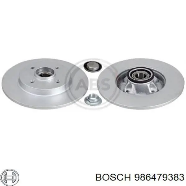 986479383 Bosch Freno de disco trasero