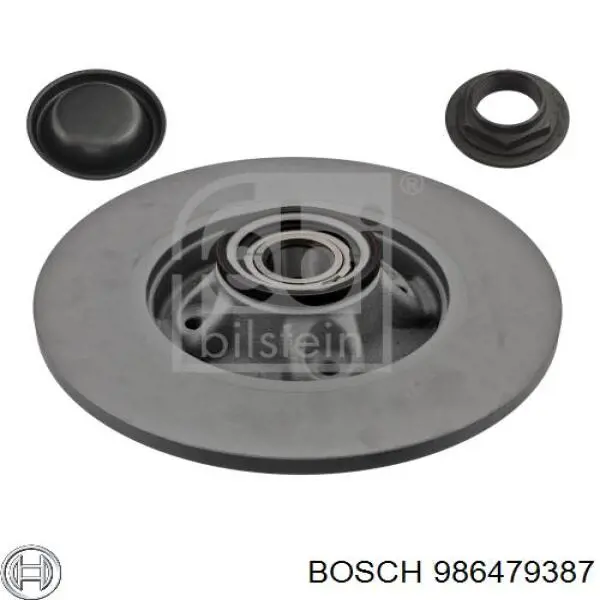 Comprar 986479387 Bosch Disco de freno trasero