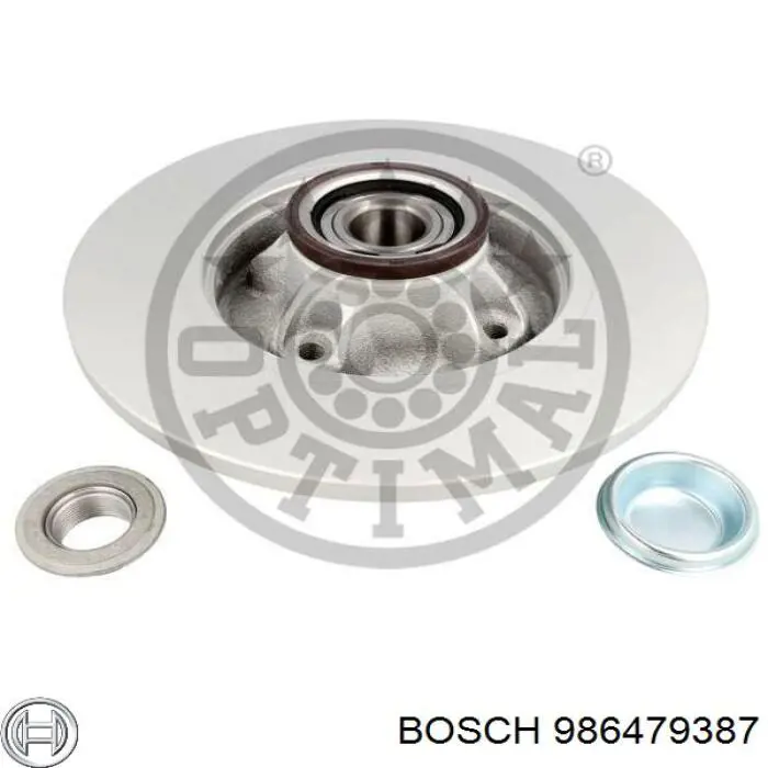 Disco de freno trasero Bosch 986479387 precio, desde 59,53 EUR