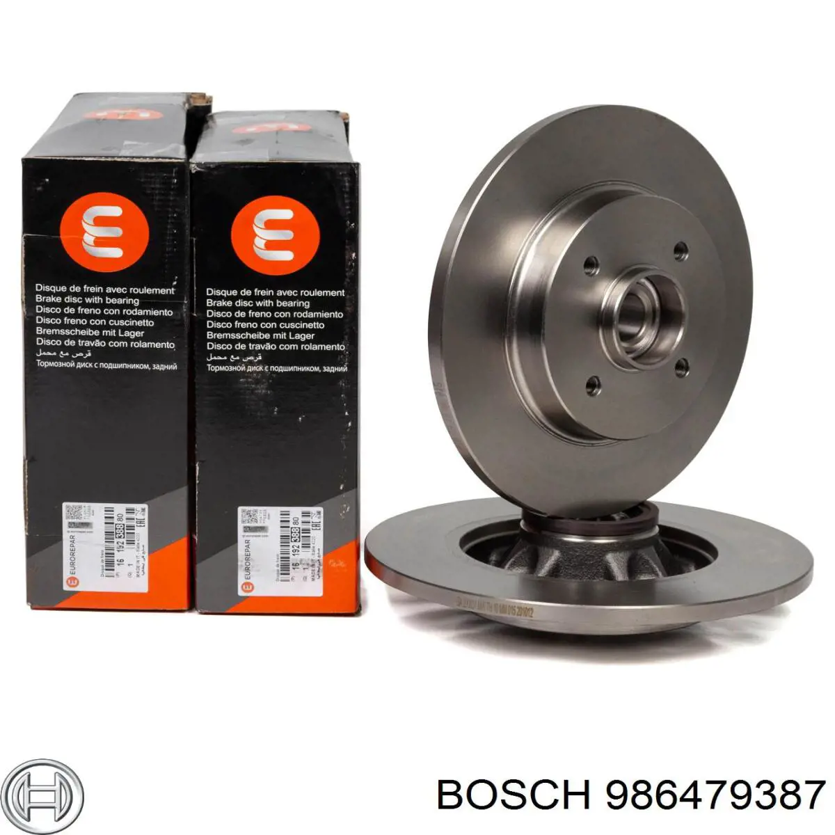 Disco de freno trasero 986479387 Bosch