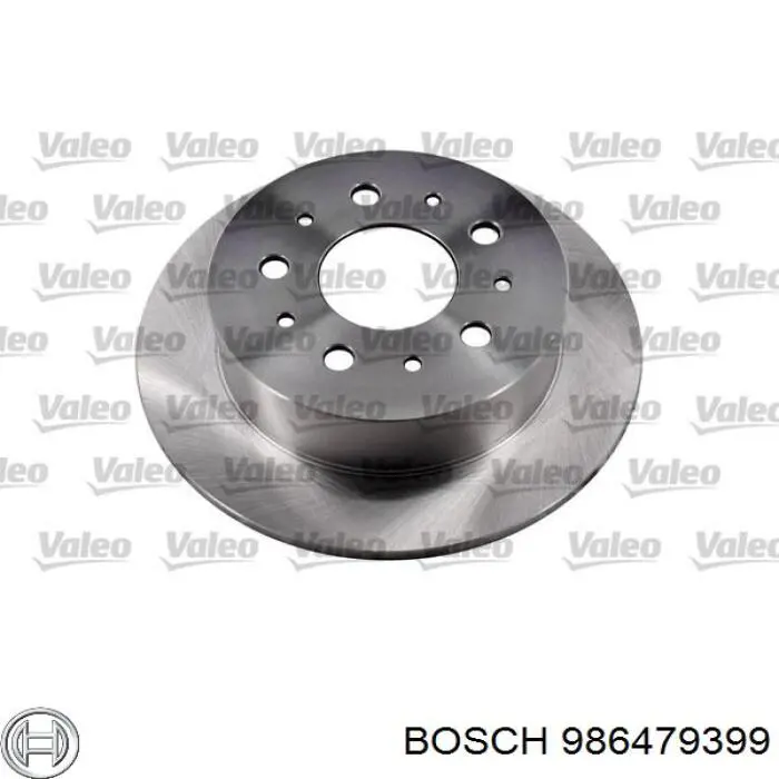 986479399 Bosch disco de freno trasero