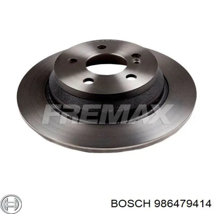 986479414 Bosch disco de freno trasero