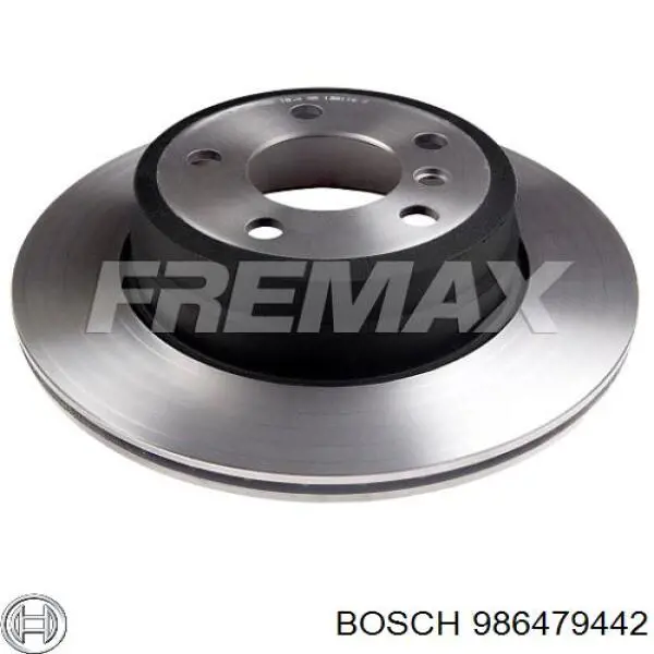 986479442 Bosch disco de freno trasero