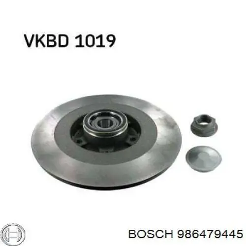 Comprar 986479445 Bosch Disco de freno trasero