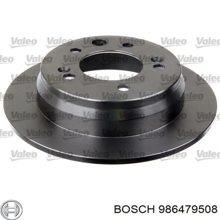 Disco de freno trasero 986479508 Bosch