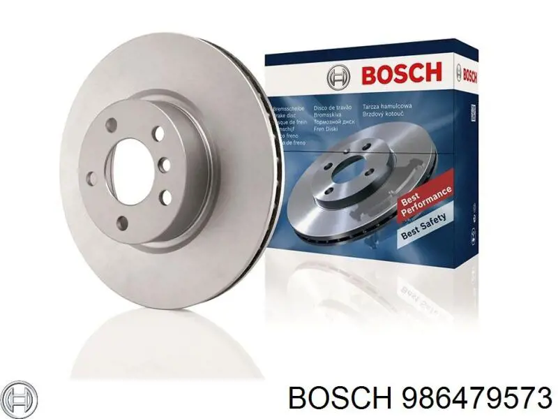 986479573 Bosch disco de freno trasero