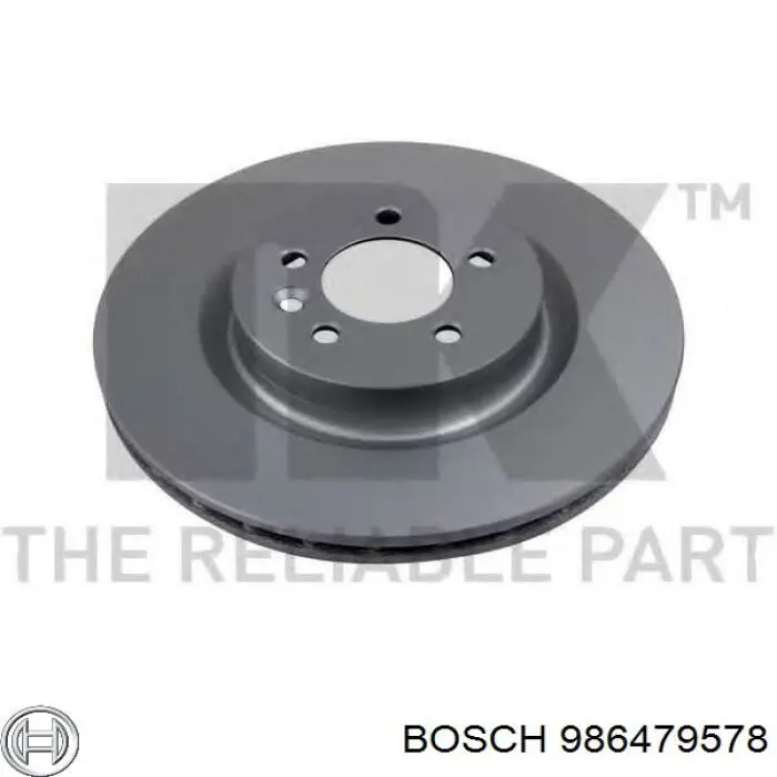 Disco de freno 986479578 Bosch