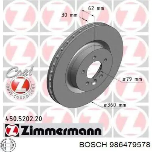 986479578 Bosch Discos