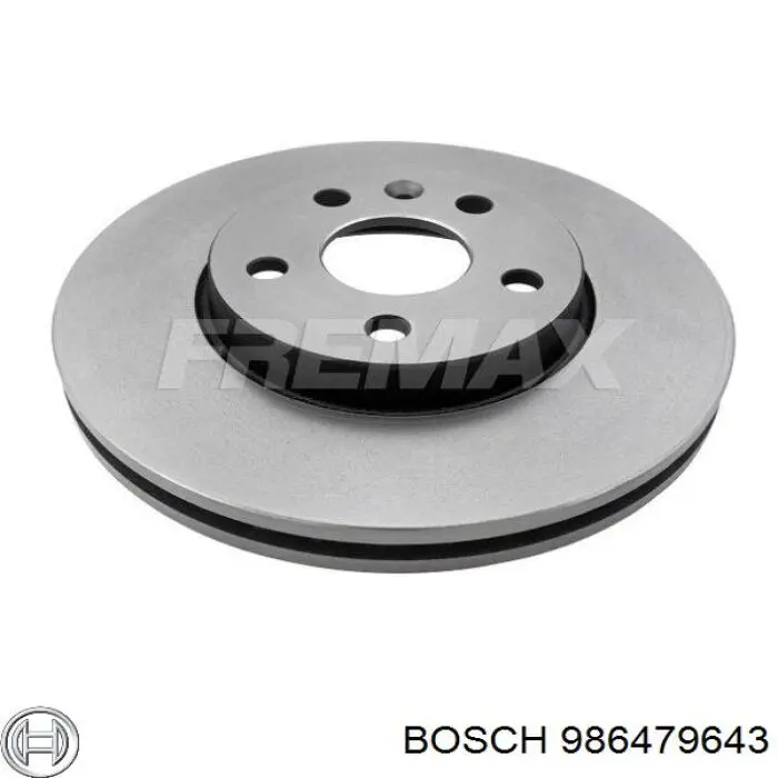 Disco de freno 986479643 Bosch