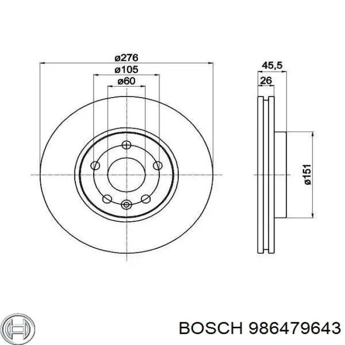 986479643 Bosch Discos
