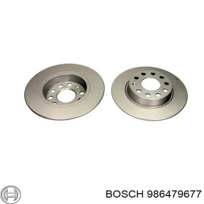 Disco de freno trasero 986479677 Bosch
